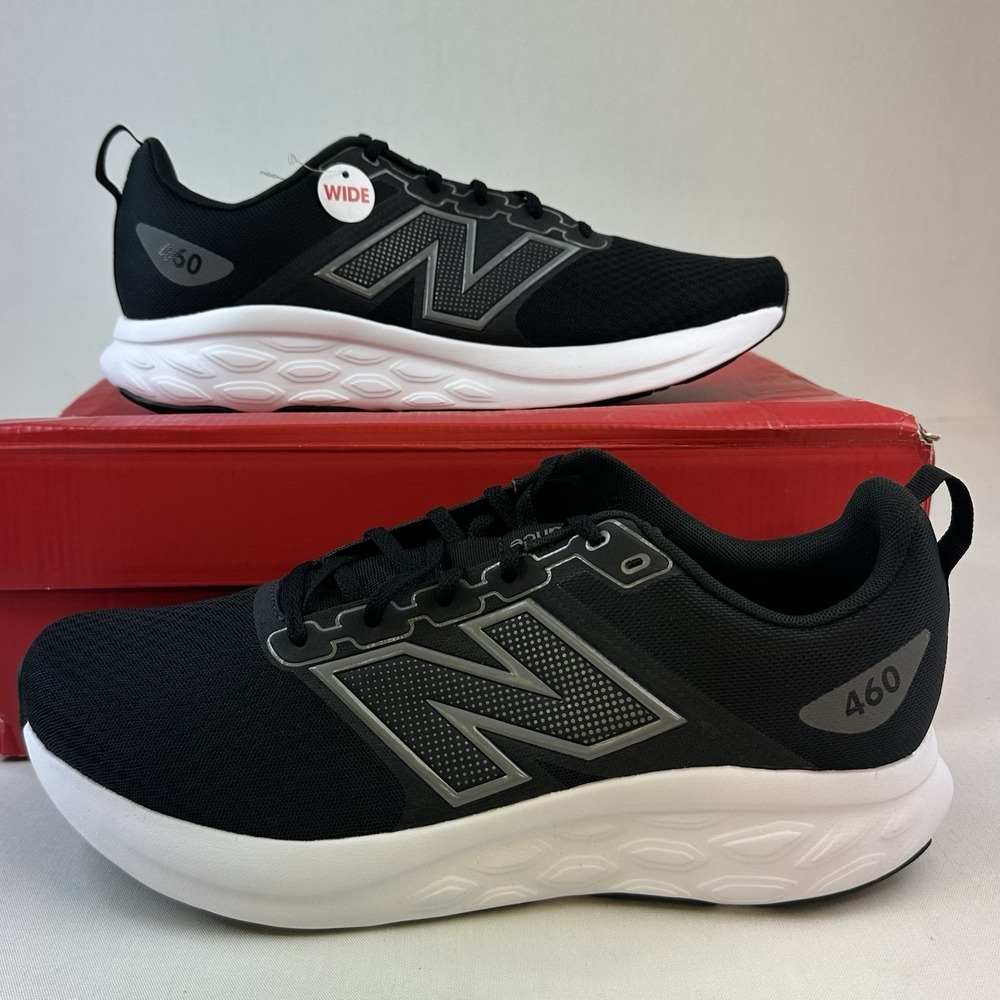 New Balance 460v4 Shoes Mens Sz 13 2E Medium Black Grey White Running M460LK4